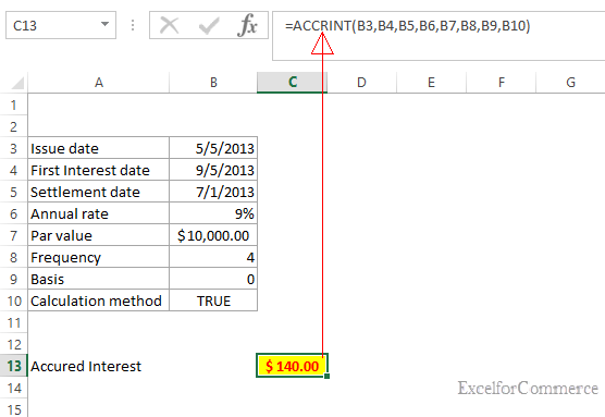 excel for commerce how