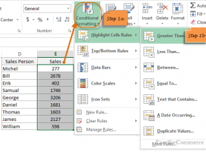 conditional formatting in Excel 3