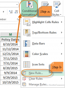 formula conditional formatting in excel 16