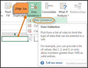 dropdown in excel 4