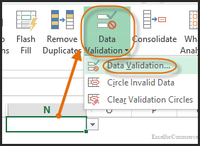 dropdown in excel 7