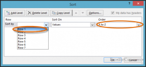 sort horizontally in excel 6