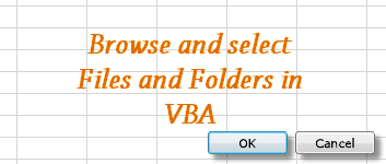 Hotel variabel Sikker Excel for Commerce | How to Browse and Select File and Folder in VBA